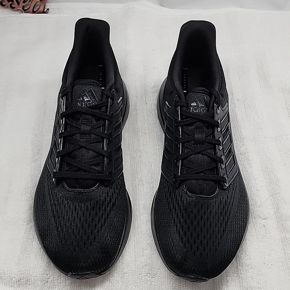ADIDAS🔥EQ21 RUN RUNNING🏃‍♂️SNEAKERS-🔥CORE BLACK🔥MENS 7       🔥NWOB🔥 - Picture 4 of 16